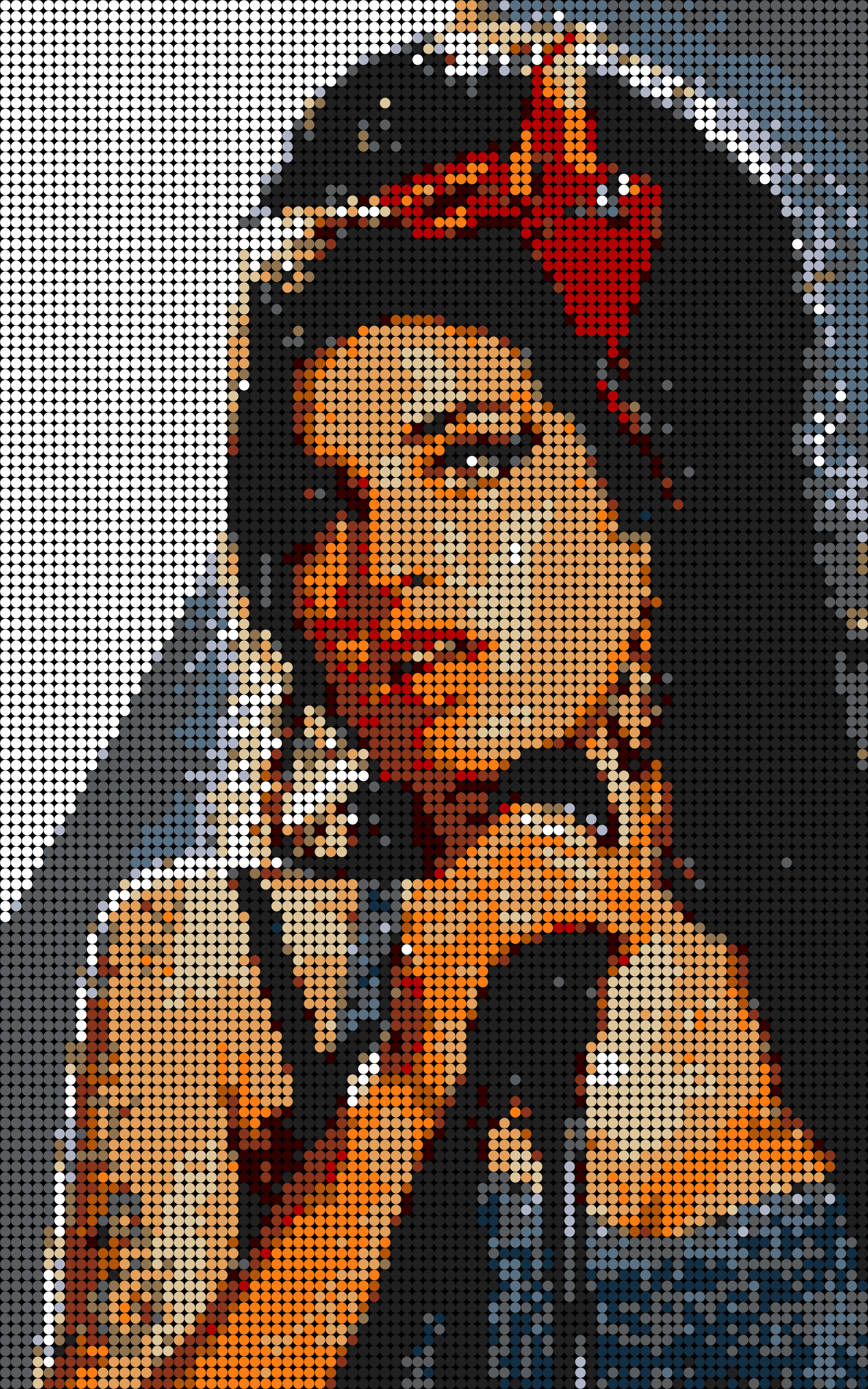 Amy Winehouse Mosaic Brick Art