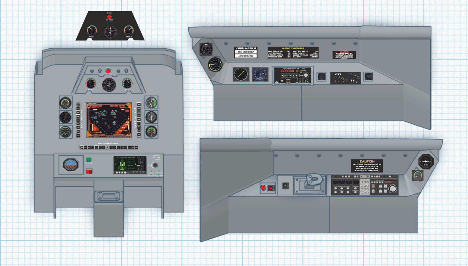 Viper Cockpit Decals
