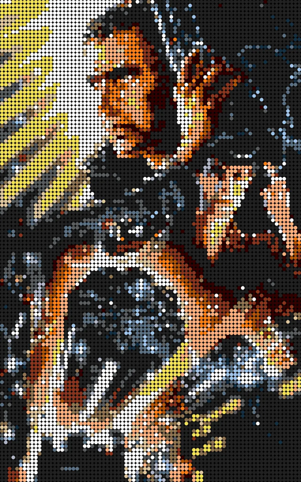 Blade Runner Pixel Art Mosaic