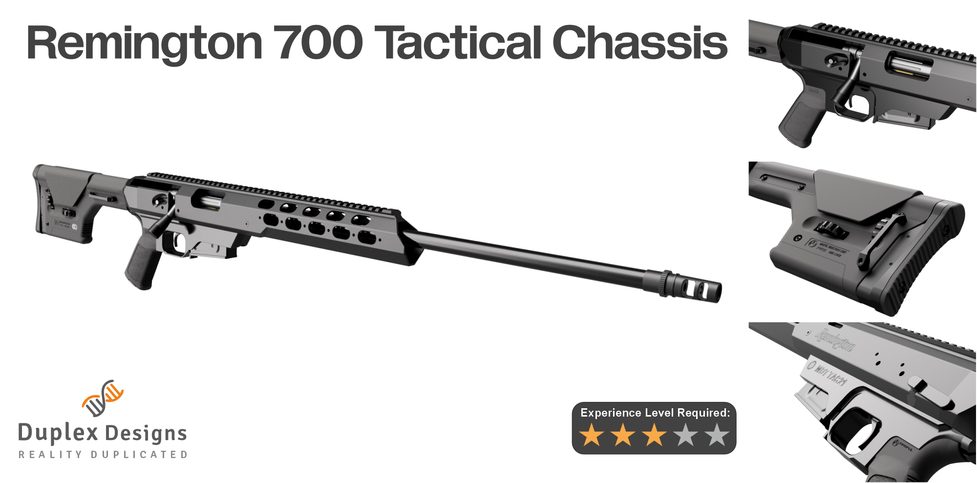 Remington 700 3D Model