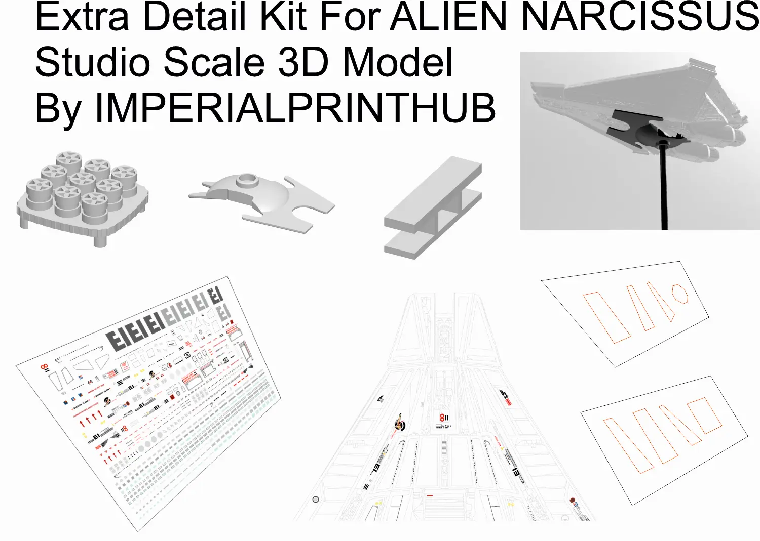 Alien Narcissus Parts and Decals