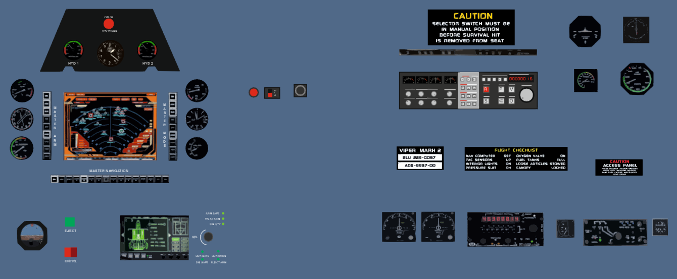 Viper Cockpit Decals