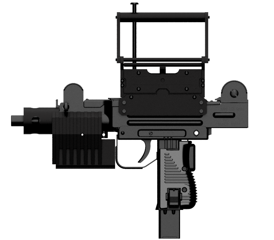 Briefcase UZI Left View