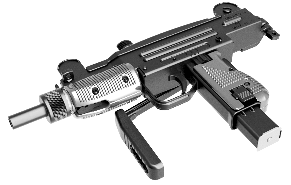 High Detail Mini UZI Model